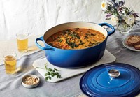 Le Creuset Braad- / Stoofpan Signature ovaal Azure 33cm 7,5l-2