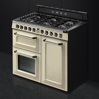 SMEG TR103P Fornuis 100 x 60 x 90 - 6 branders gas - 2 ovens multifunctie + 1 grill oven - energieklasse A - crème-3