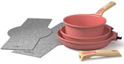 Cookut Detachable Set Of Pans & Casserole 7 Pcs - Marshmaallow