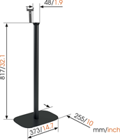VOGELS SOUND 4303 BLK FLOOR STAND PLAY3-3