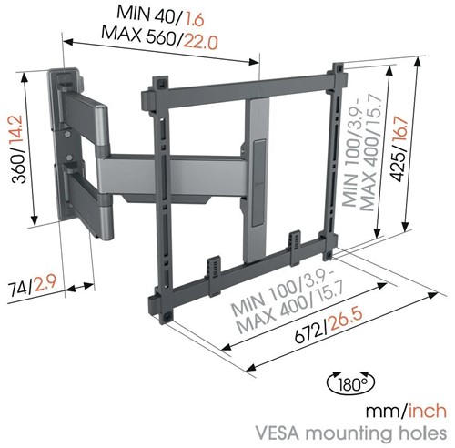 Vogels TVM5445 Draaibare tv-beugel-2